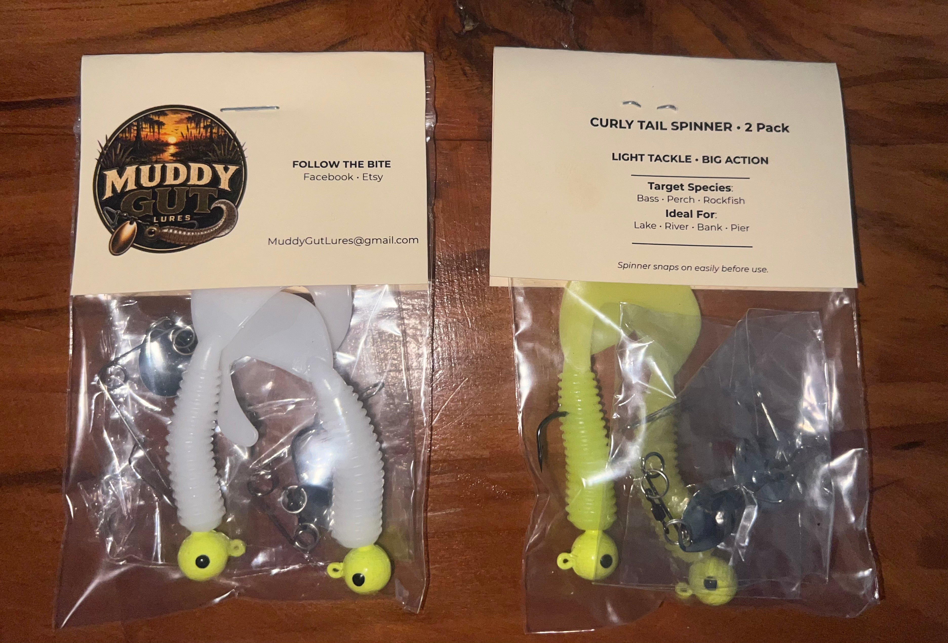 Curly Tail Spinner Lure - 2 Ct Package