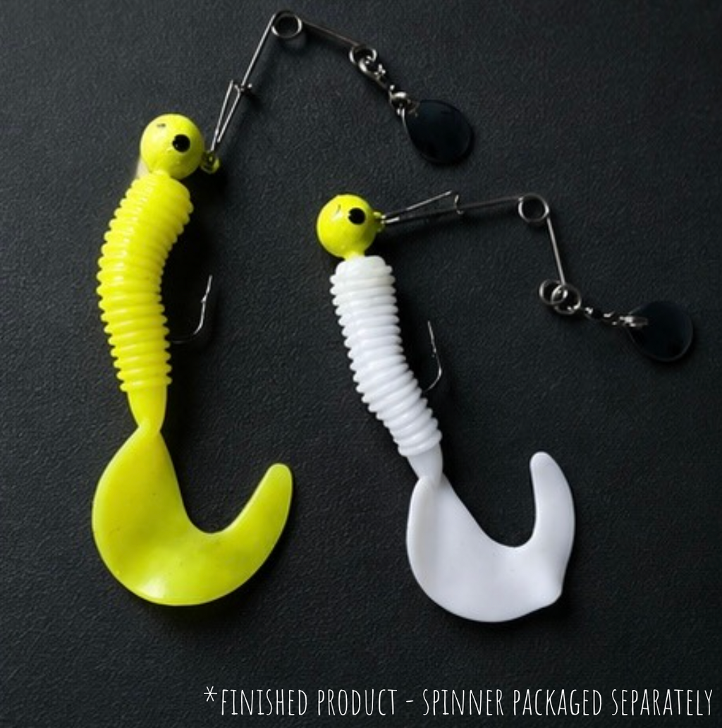 Curly Tail Spinner Lure - 2 Ct Package